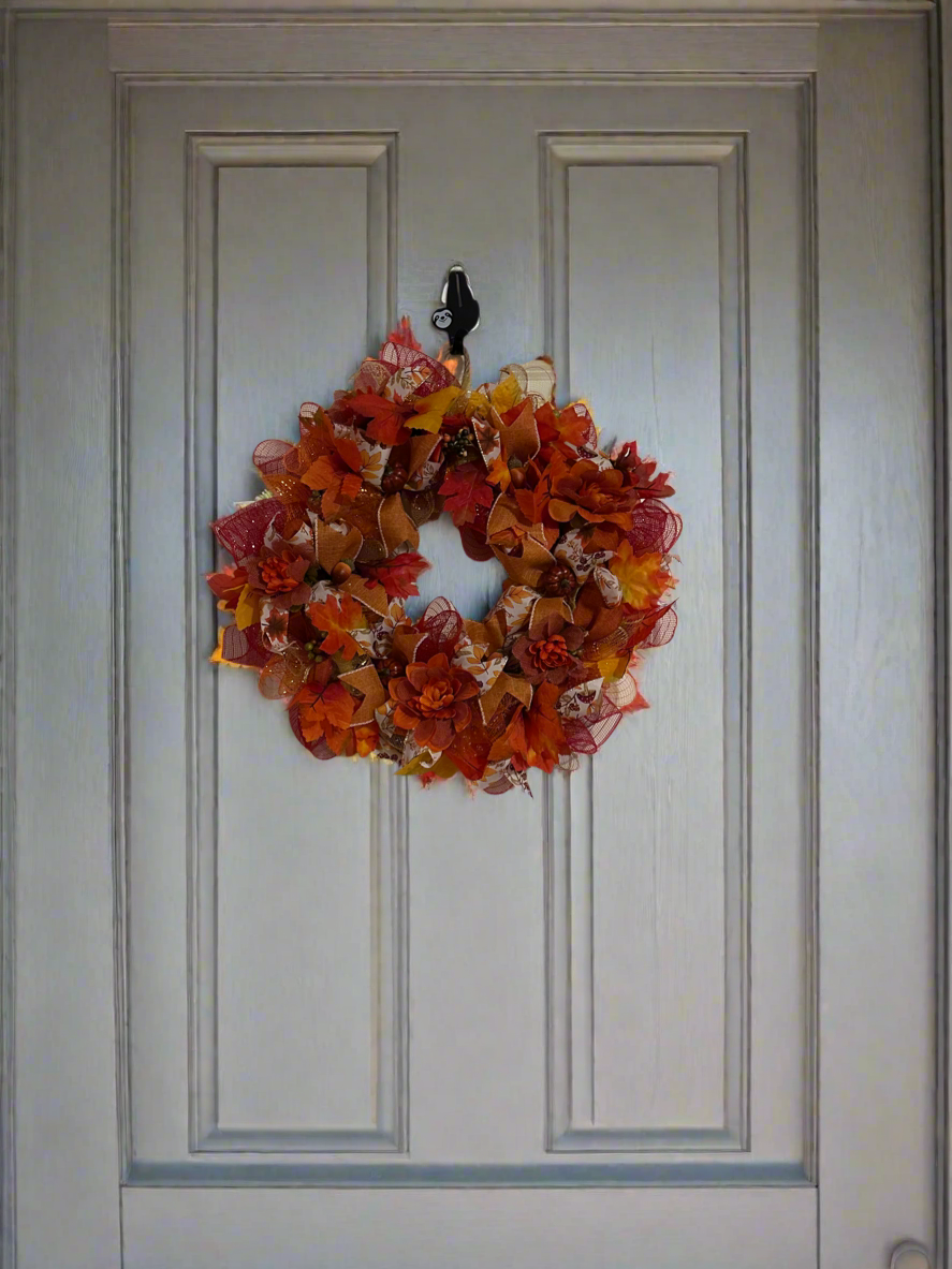 Fiery Ember Harvest Wreath