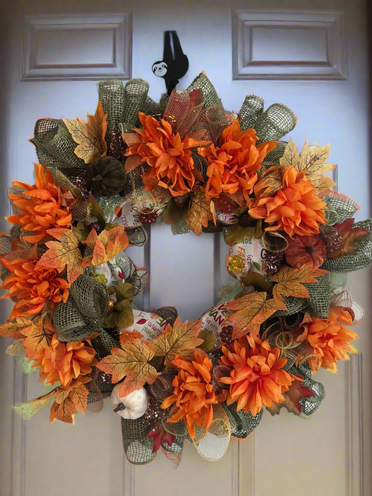Pumpkin Spice Bloom Wreath