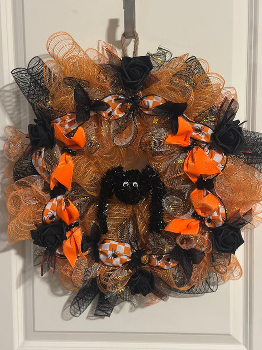 Creepy-Cute Spider Wreath π·οΈπ§‘