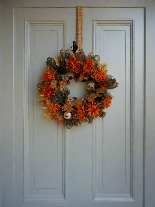 Pumpkin Spice Bloom Wreath