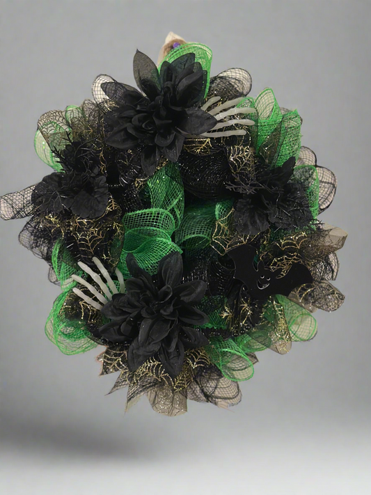 Glowinβ Green Halloween Wreath ππ