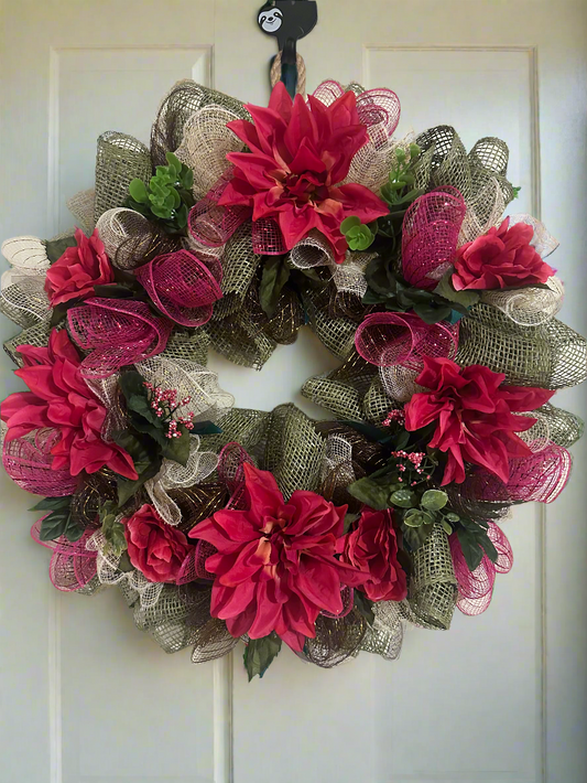 Fuchsia Bloom Wreath
